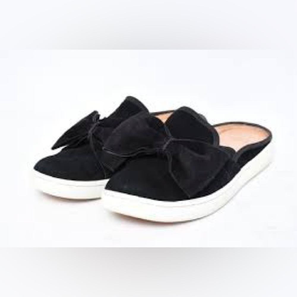 Ugg Luci Bow black suede slides